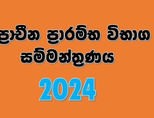 ප්‍රාචීන ප්‍රාරම්භ විභාග සම්මන්ත්‍රණය 2024